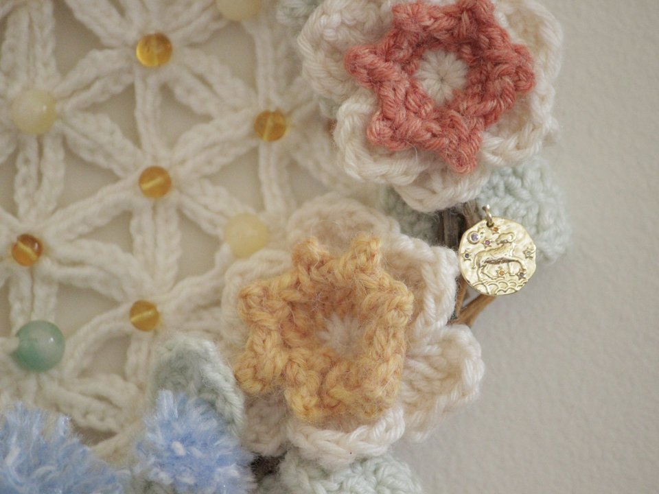 Aries Crystal Healing Wreath