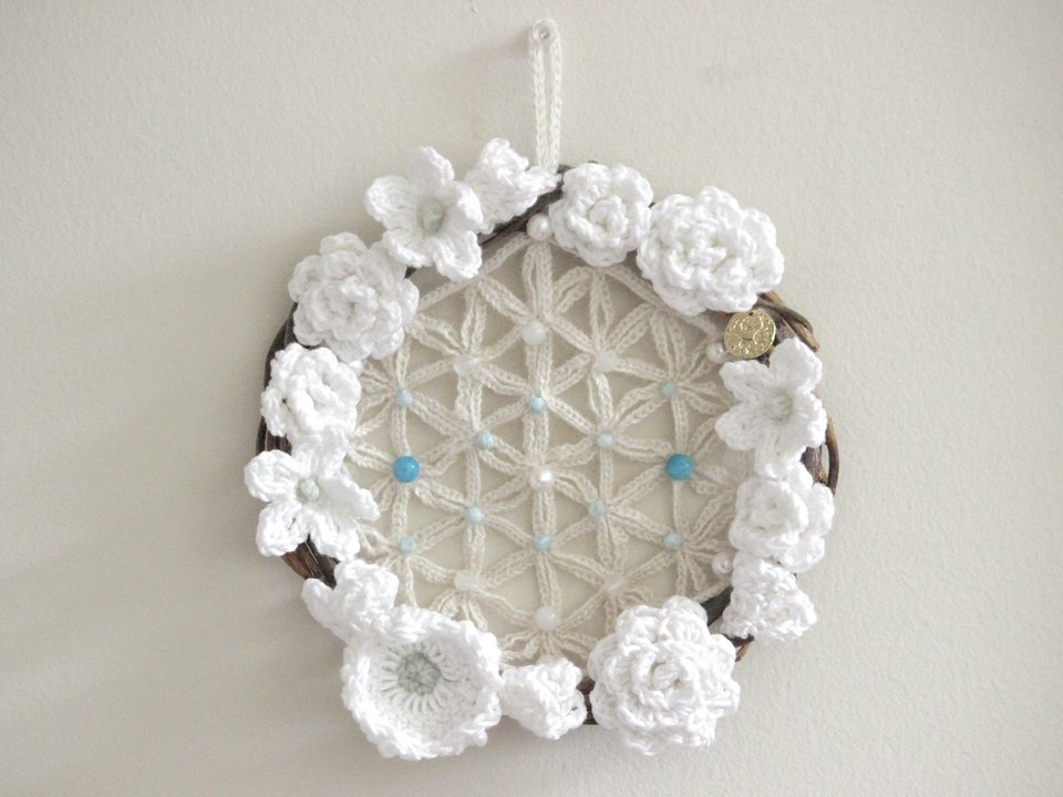 Cancer Crystal Healing Wreath