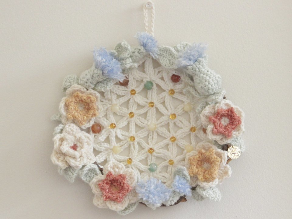 Aries Crystal Healing Wreath