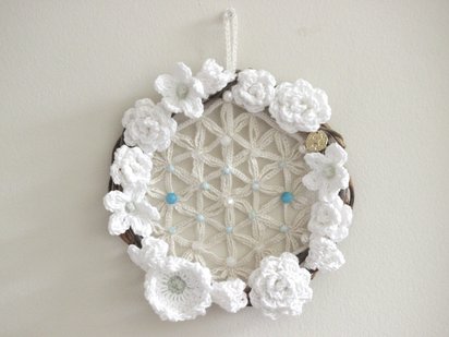 Cancer Crystal Healing Wreath