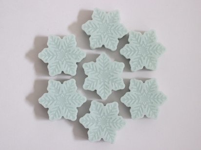 Sweet Mint Snowflake Beeswax Melts