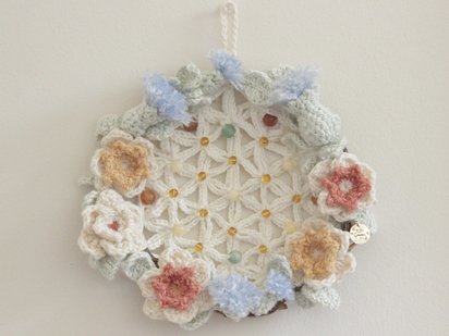 Aries Crystal Healing Wreath